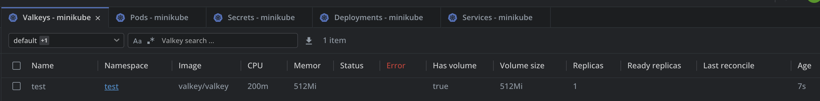 The result of successfully bringing the object to the desired state